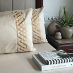 Sadyaska Austin Oats Beige 3 Pcs Bedsheet Set