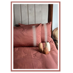 Sadyaska Stella Terracotta 3 Pcs Bedsheet Set