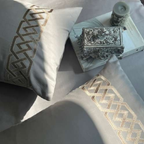 Sadyaska Austin Silver 3 Pcs Bedsheet Set