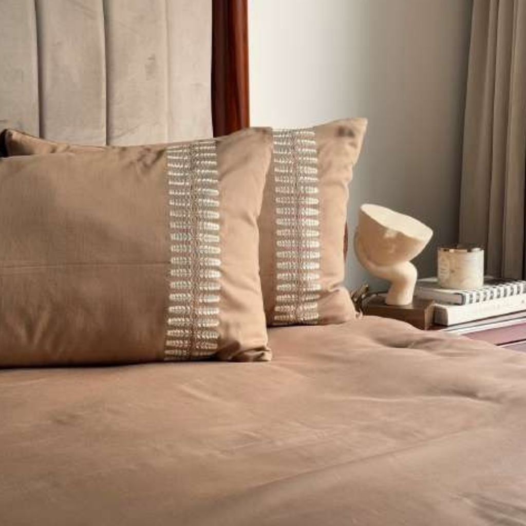 Sadyaska Elise Hazel Beige 3 Pcs Bedsheet Set