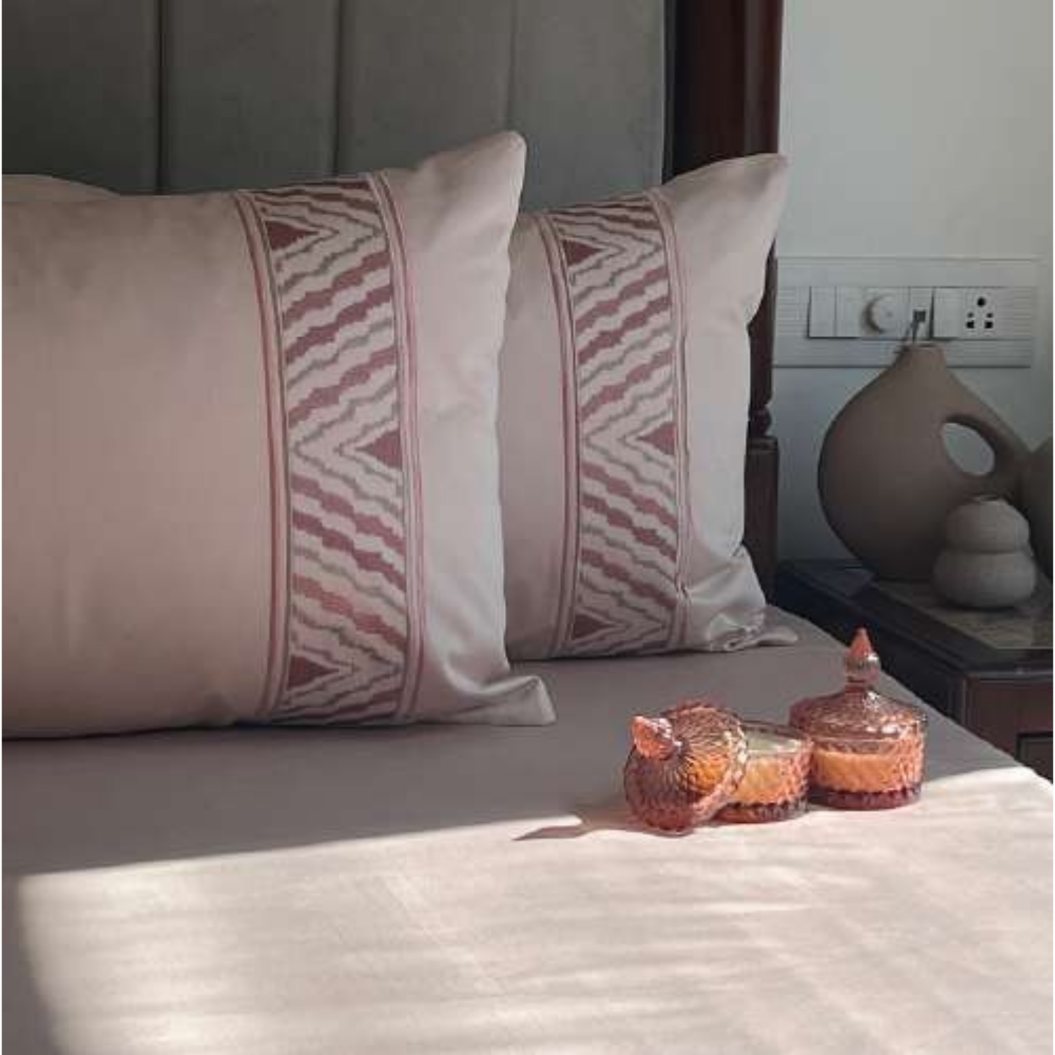 Sadyaska Zurich Buff 3 Pcs Bedsheet Set