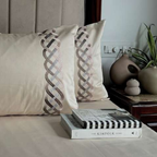 Sadyaska Candace Oats Beige 3 Pcs Bedsheet Set