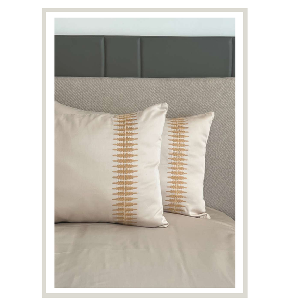 Sadyaska Stella Oats Beige 3 Pcs Bedsheet Set