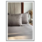 Sadyaska Cora Olive Grey 3 Pcs Bedsheet Set