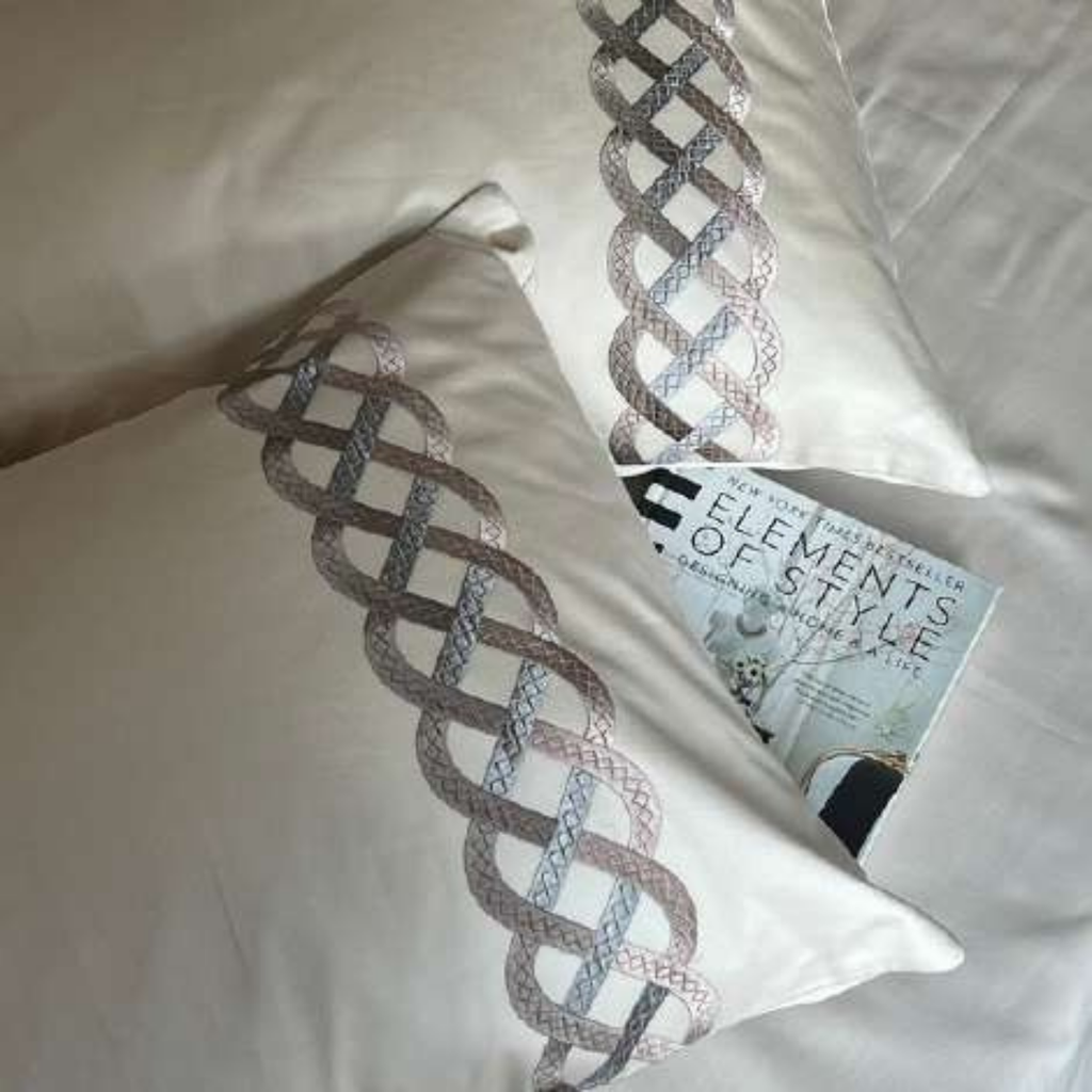 Sadyaska Candace Oats Beige 3 Pcs Bedsheet Set