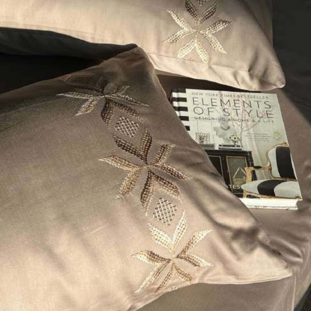 Sadyaska Nadine Mocha 3 Pcs Bedsheet Set