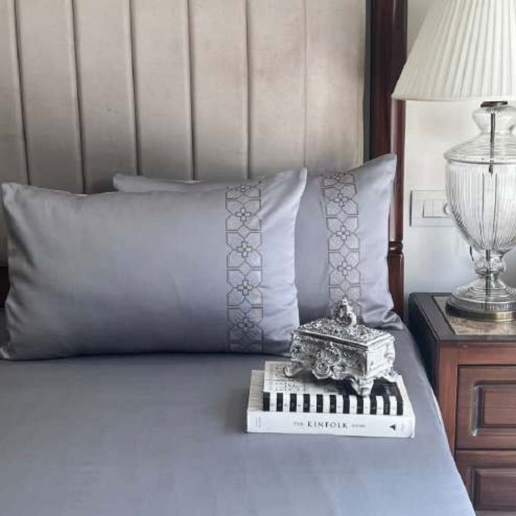 Sadyaska Allure Slate 3 Pcs Bedsheet Set