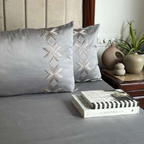 Sadyaska Nadine Slate 3 Pcs Bedsheet Set