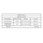 Sadyaska Allure Terracotta 3 Pcs Bedsheet Set