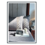 Sadyaska Evara Elephant Grey 3 Pcs Bedsheet Set