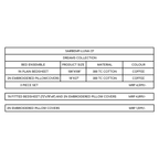 Sadyaska Luna Coffee 3 Pcs Bedsheet Set