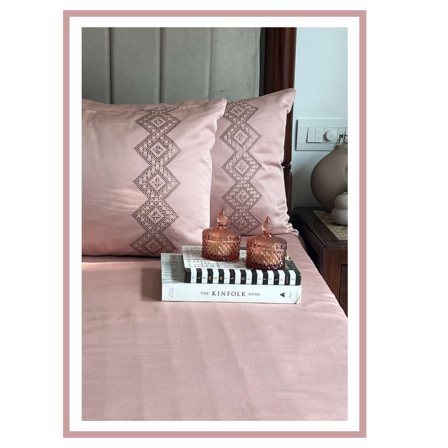 Sadyaska Iris Rose 3 Pcs Bedsheet Set