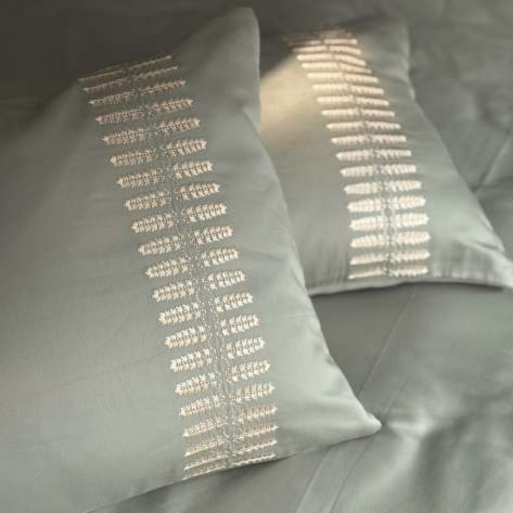 Sadyaska Elise Sage Green 3 Pcs Bedsheet Set