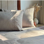 Sadyaska Luna Silver 3 Pcs Bedsheet Set