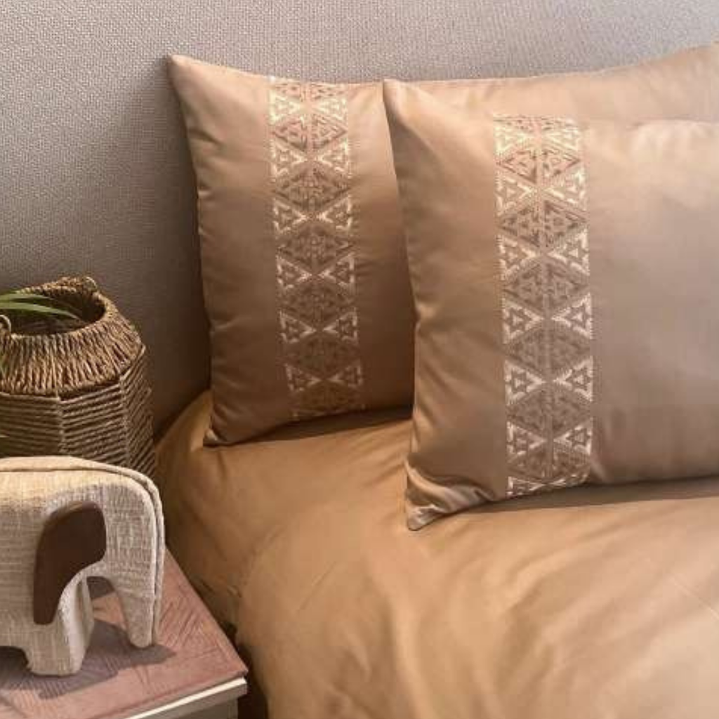 Sadyaska Faye Sand 3 Pcs Bedsheet Set