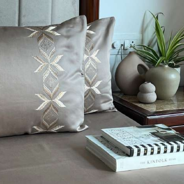 Sadyaska Nadine Mocha 3 Pcs Bedsheet Set