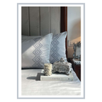 Sadyaska Iris Pearl Grey 3 Pcs Bedsheet Set
