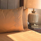 Sadyaska Iris Honey Mustard 3 Pcs Bedsheet Set