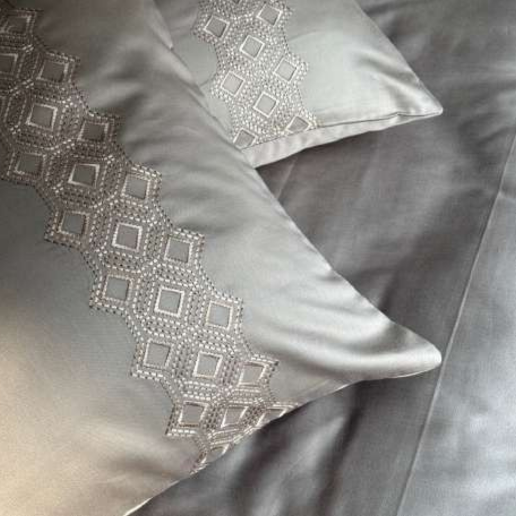 Sadyaska Cora Olive Grey 3 Pcs Bedsheet Set